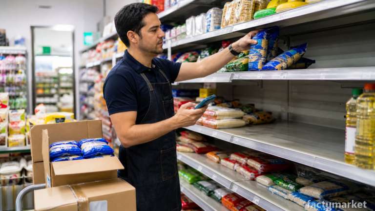 Reposición de productos importantes para evitar quiebres de stock con Factumarket